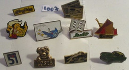 SUPER AFFAIRE A PRIX CASSE !!! LOT 1007 : Lot De 10 Pin's TOUS DIFFERENTS En Très Bon état Mais SANS Les Attaches - Lots