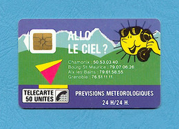 ( 5871 ) - ALLO LE CIEL - 50.U - ( F 25 ) - SO2 - *** TBE *** - Envoi Recommander Inclus Dans Le Prix . - 1988