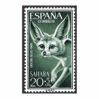 D0217# Sahara 1960. Día Del Sello 20+5c (MNH) ED#208 - Sahara Español