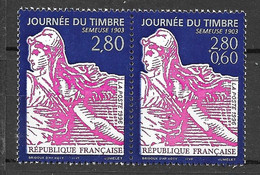 France Paire N° 2991A Journée Du Timbre 1996  Neufs * *  B/TB Voir Scans Soldes ! ! ! - Nuevos