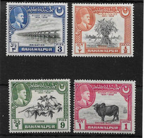 BAHAWALPUR 1949 SILVER JUBILEE SET SG 39/42 MOUNTED MINT - Pakistan