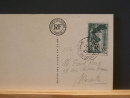 FRANCE/293 :  CP. YV. NR. 354  SEULE S/CP DEPARIS POUR MARSEILLE 1937 - Covers & Documents