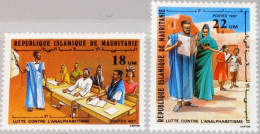 Mauritanie Mauritania - 1987 - 598 / 599 - Lutte Contre L'analphabétisme - MNH - Mauritanie (1960-...)