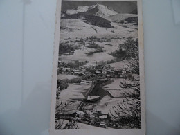 Cartolina Viaggiata "MEGEVE Station Invernale - Vue Generale Et Le Mont Blanc" 1954 - Other & Unclassified