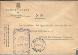 JUZGADO DE PAZ  VILLAPARDO  CUENCA - Postage Free