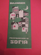 BULGARIE/Bulgarien/ Privat Quartiere In SOFIA/Balkantourist-Sofia/ En Allemand / 1970     PGC481 - Reiseprospekte