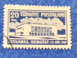 TÜRKİYE.-1940-50-   20K  İSTANBUL FAİR DAMGALI - Usados