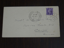 Great Britain 1950 London International Stamp Exhibition FDC To Greece VF - ....-1951 Pre-Elizabeth II