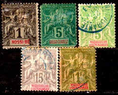 Madagascar -4- POST STAMPS, Issued By 1896-1906 - Quality In Your Opinion. - Autres & Non Classés