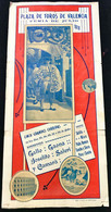 1918 Rare Affiche Corrida à Valencia Valence Espagne Espana - Affiches