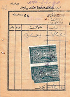 Turkey & Ottoman Empire -  Fiscal / Revenue & Rare Document With Stamps - 41 - Storia Postale