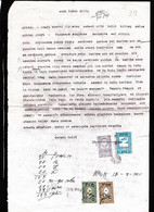 Turkey & Ottoman Empire -  Fiscal / Revenue & Rare Document With Stamps - 29 - Lettres & Documents