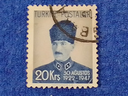 TÜRKİYE.-1940-50-   20K     THE  BATTLE OF DUMLUPINAR  DAMGALI - Used Stamps