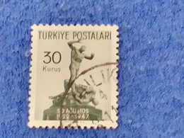 TÜRKİYE.-1940-50-   30K     THE  BATTLE OF DUMLUPINAR  DAMGALI - Used Stamps