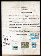 Turkey & Ottoman Empire -  Fiscal / Revenue & Rare Document With Stamps - 26 - Covers & Documents