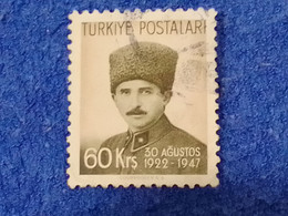 TÜRKİYE.-1940-50-   60K     THE  BATTLE OF DUMLUPINAR  DAMGALI - Used Stamps