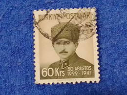 TÜRKİYE.-1940-50-   60K     THE  BATTLE OF DUMLUPINAR  DAMGALI - Used Stamps