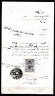 Turkey & Ottoman Empire -  Fiscal / Revenue & Rare Document With Stamps - 14 - Lettres & Documents