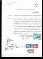 Turkey & Ottoman Empire -  Fiscal / Revenue & Rare Document With Stamps - 12 - Brieven En Documenten