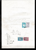 Turkey & Ottoman Empire -  Fiscal / Revenue & Rare Document With Stamps - 11 - Brieven En Documenten