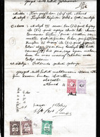 Turkey & Ottoman Empire -  Fiscal / Revenue & Rare Document With Stamps - 9 - Lettres & Documents