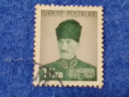 TÜRKİYE.-1940-50-   60K    1LİRA  BATTLE OF DUMLUPINAR  DAMGALI - Used Stamps