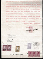 Turkey & Ottoman Empire -  Fiscal / Revenue & Rare Document With Stamps - 1 - Covers & Documents