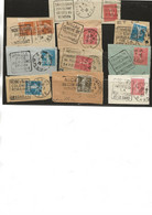 LOT DE 10 FRAGMENTS OBLITERATIONS DAGUIN DU SUD DE LA FRANCE -ANNEE 1925 A 1932 - - Mechanical Postmarks (Other)