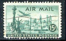 ETATS-UNIS- P.A Y&T N°37- Oblitéré - 2a. 1941-1960 Afgestempeld