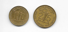 AFRIQUE OCCIDENTALE FRANCAISE - TOGO - LOT DE 2 PIECES -  10 Et 25 Francs 1957 - French West Africa