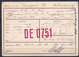 FRANKFURT 1928 - SHORT WAVE - AMATEUR RADIO STATION DE 0751 To EB4DJ BERLIN - RADIOAMATEUR QSL - CB RADIO - Autres & Non Classés