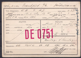 FRANKFURT 1928 - SHORT WAVE - AMATEUR RADIO STATION DE 0751 To EB4DJ BERLIN - RADIOAMATEUR QSL - CB RADIO - Otros & Sin Clasificación