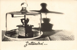 Publicité Carte Photo- J'attendrai - Moulin Sous Une Cloche - Carte Postale Ancienne - Werbepostkarten