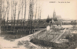 95 - CERGY - S08814 - Vue Prise Du Pont - Eglise - L1 - Cergy Pontoise