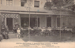 72 - LE MANS - CENTRAL RESTAURANT - Cuisinier - Carte Postale Ancienne - Le Mans