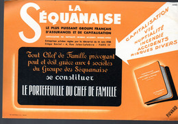 Paris : Buvard LA SEQUANAISE  Assurances  (M5049) - Banca & Assicurazione