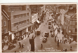 LUTON - GEORGE STREET FROM THE TOWN HALL TOWER - Sonstige & Ohne Zuordnung