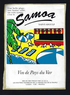 Etiquette Vin   Samoa  Restaurant Snack  Saint Aygulf  Vin De Pays Du Var   Les Maitres Vignerons St Tropez Var 83 - Vino Rosado