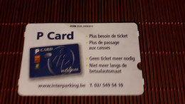 Parking Card  Belgium Used Rare - Andere & Zonder Classificatie