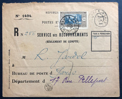 A.O.F. Divers Sur Enveloppe TAD DAKAR COLIS POSTAUX 25.4.1930 - (B4435) - Cartas & Documentos