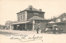 Belgique - Waremme - Intérieur De La Station - Phot. Bertels - Précurseur - Charette - Carte Postale Ancienne - Borgworm