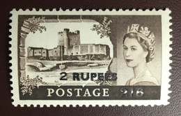 British Postal Agencies Eastern Arabia Oman 1957 2r On 2s6d Type II Surcharge SG56a MNH - Otros & Sin Clasificación