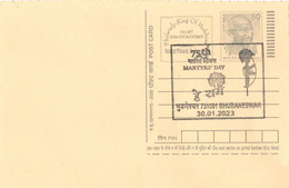 India - 2023 -  75th Martyr's Day Special Post Mark On Post Card. - Other & Unclassified