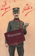 Belgique - Waremme -Carte Système - Je Vous Apporte Des Nouvelles De Waremmes - Colorisé - Vues - Carte Postale Ancienne - Borgworm