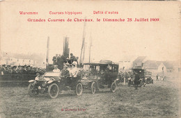 Belgique - Waremme - Courses Hippiques Défilé D'autos - Edit. Dumont - Animé - Automobile - Carte Postale Ancienne - Waremme