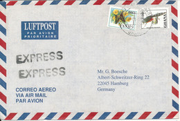 Ghana Air Mail Cover Sent Express To Germany Topic Stamps - Ghana (1957-...)