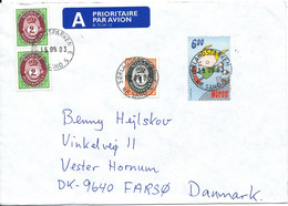 Norway Cover Sent To Denmark Sörlandsparken Kristiansand 15-9-2003 - Lettres & Documents