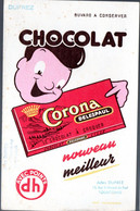 Buvard  CHOCOLAT CORONA (Delespaul)   (M5061) - Chocolat
