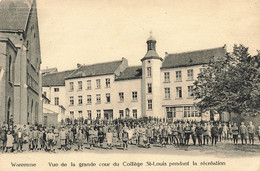 Belgique - Waremme - Vue De La Grande Cour Du Collège Saint Louis Pendant La Récréation - Carte Postale Ancienne - Borgworm