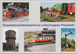 D-17309 Pasewalk - Lokschuppen - Drehscheibe - Dampflokomotiven - Train - Pasewalk